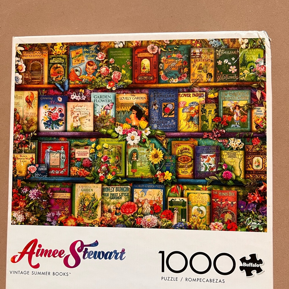 Aimee Stewart Vintage Summer Books 1000-Piece Jigsaw Puzzle - Multicolor